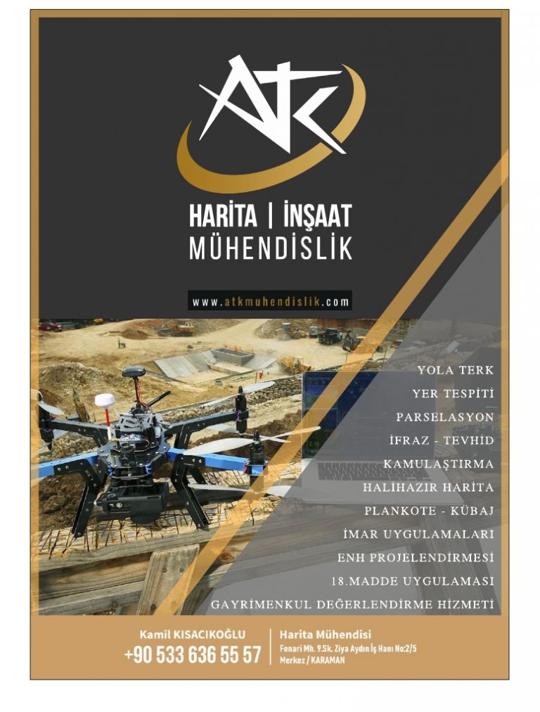 Karaman Harita Mühendislik İşleri Gözel ve ATK Mühendislik