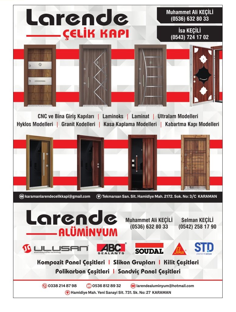 Karaman Alüminyum Doğrama Kepenk ve Panjur Sistemleri Karaman Alüminyum Doğrama Kepenk ve Panjur Sistemleri