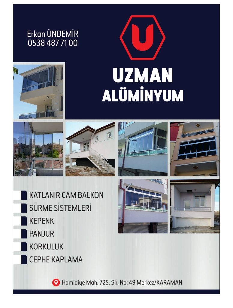 Karaman Alüminyum Doğrama Kepenk ve Panjur Sistemleri Karaman Alüminyum Doğrama Kepenk ve Panjur Sistemleri